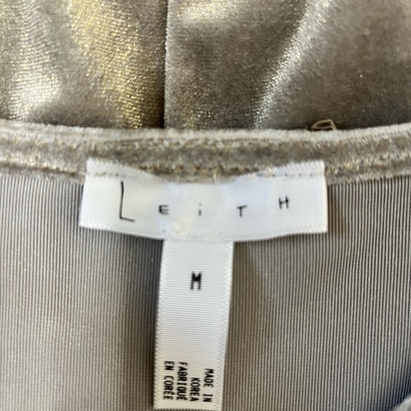 LEITH Nordstrom Two Tone Cami Strap Velvet Party Cocktail Maxi Dress Gold Medium - Picture 12 of 13